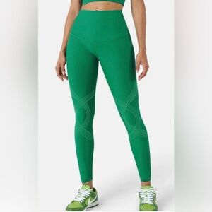 Fanka Body Sculpt Lift n Curve Full Length Leggings Reversible Wear Sz S Green